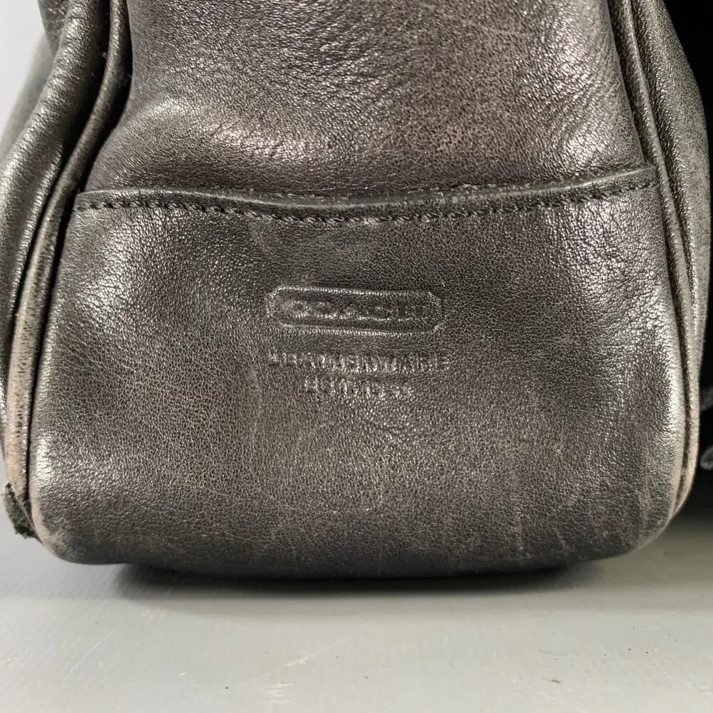 COACH Black Cowhide Leather Messenger Bag